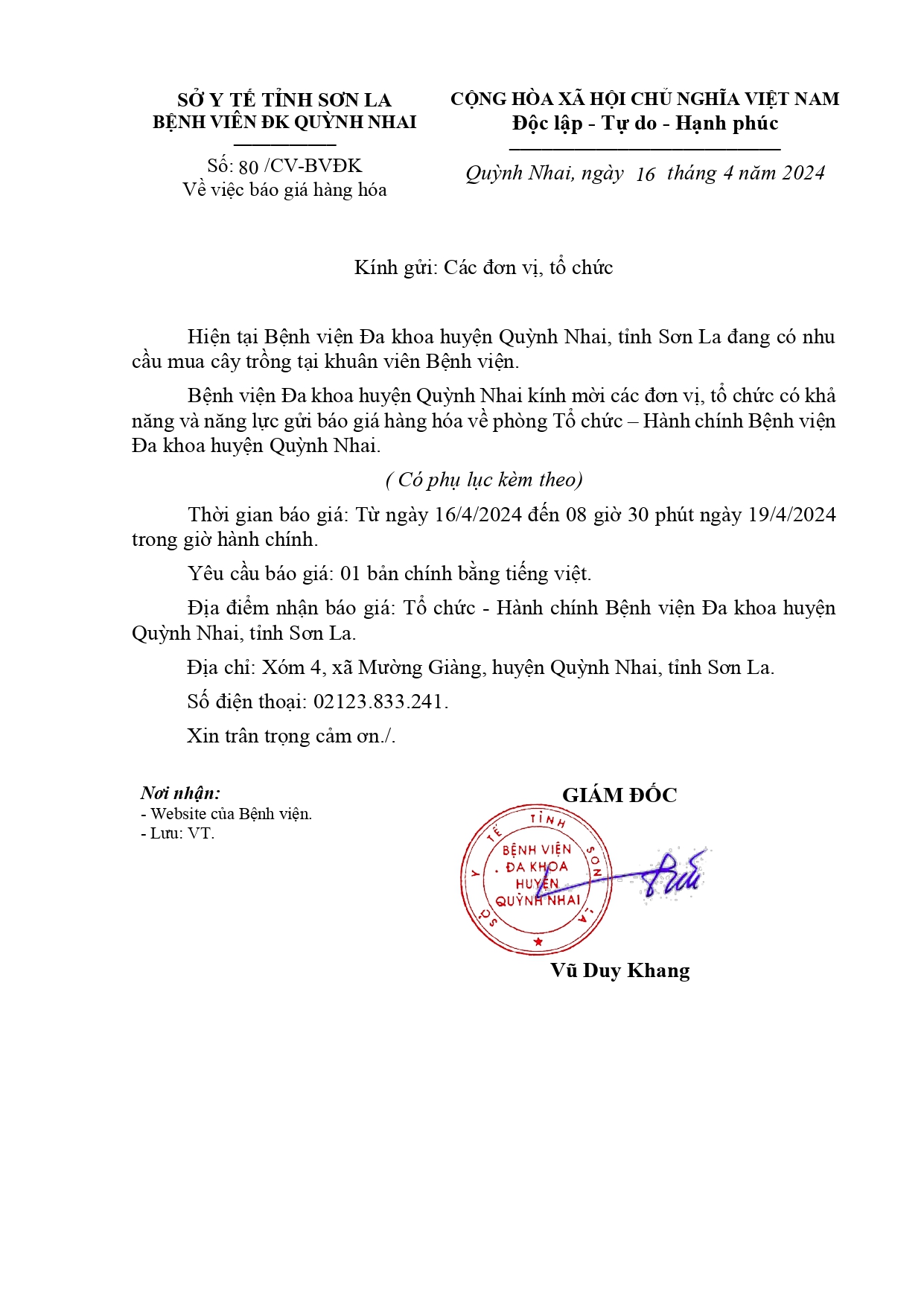 Báo giá hàng hóa (Ghế băng chờ dùng cho Bệnh nhân)